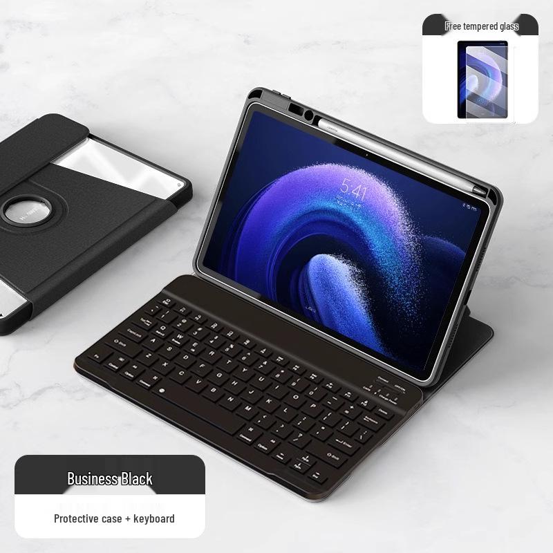 360° otočné pouzdro s klávesnicí a slotem pro pero pro Huawei MatePad Pro 10.8