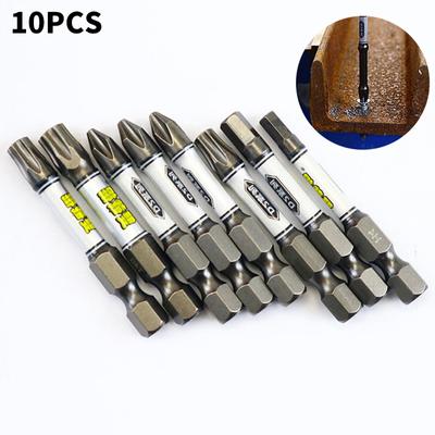1/4" Schroevendraaier Bit Set Impactboor Bitkop Torx Zeskant Kruiskop Magnetisch Vandaalbestendig Schroevendraaier Bits