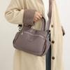 New Fashionable Lightweight Nylon Handbag Women Casual Simple Multi-Layer Single Shoulder Bag Commuting Crossbody Bag