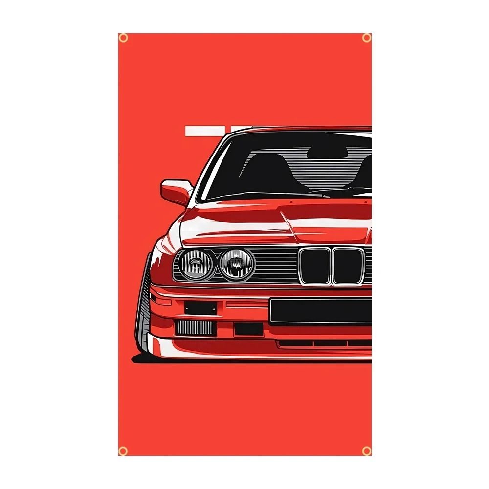 JDM Racing Cars Polyester Wall Plaque Auto Decor Gift