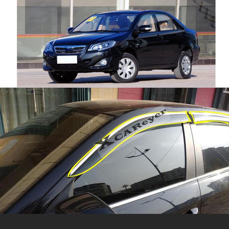 For TOYOTA COROLLA EX 2001-2010 2011-2013 Car Body Styling Sticker Plastic Window Glass Wind Visor Rain/Sun Guard Vent Parts