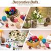 PATIKIL Wicker Rattan Balls, 36 Pcs Decorative Balls for Centerpiece Bowls Home Decor 4 Sizes(White/Deep Blue/Blue/Gray, 2.4",2",1.6",1.2")