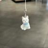 Cute Sweet Plush Cartoon Dog Keychain Pendant for Women Girls Fashion Animal Mobile Phone Backpack Accessories Friendship Gift