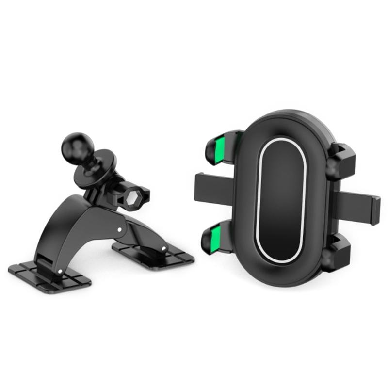 Universal Vehicle Phone Holder With 17mm Ball Head Base Heat Resistant ABS Construction For Secure Positioning