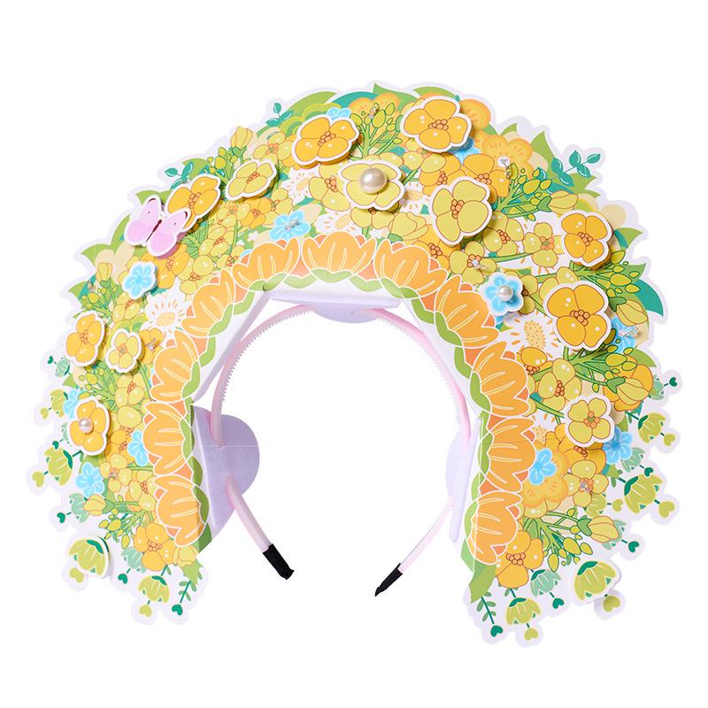 Elegant Flower Hairpins for Teacher’s Day - Chinese Style DIY Hair Accessories & Hanfu Decorations for Children’s Crafts and Photography.