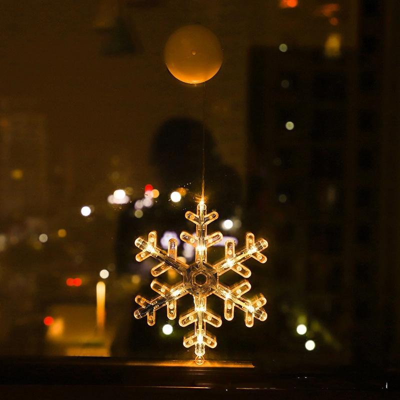 LED Christmas Decorative Lights Santa Claus Snowman Reindeer Christmas Tree Decorations Holiday Party Decorations Star Lights