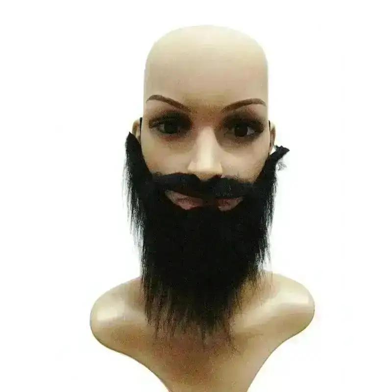 Long Fakes Beard Mustache Party Halloween Decoration Festival Supplies Male Men U Shape Artificial Beard Party Favors