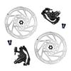 TRP Road Alloy Mechanical Disc Brake Set 160mm Front and MH1705 SPYRE-C Rotor, Rear,