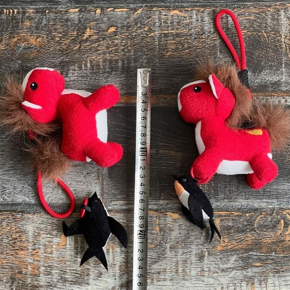Horse Stepping Flying Swallow Stuffed Animal Keyring Plush Horse Doll Pendant  Birthday Gift