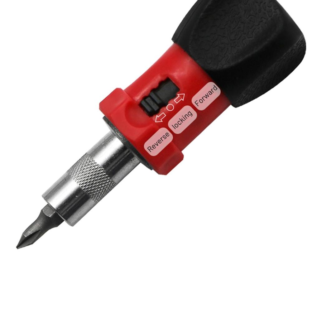 Screw Driver Ratchet Wrench 11PCS Anti-slip Handle