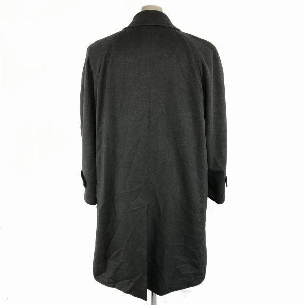 Pure Cashmere 100 Percent Cashmere Stand Collar Coat Outerwear 92A5 Men M-L Dark Gray(USED)