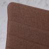 Set of 4 Padded Chairs for Living Room or Dining Room, Modern Kitchen Chairs, in Metal and Khaki Fabric