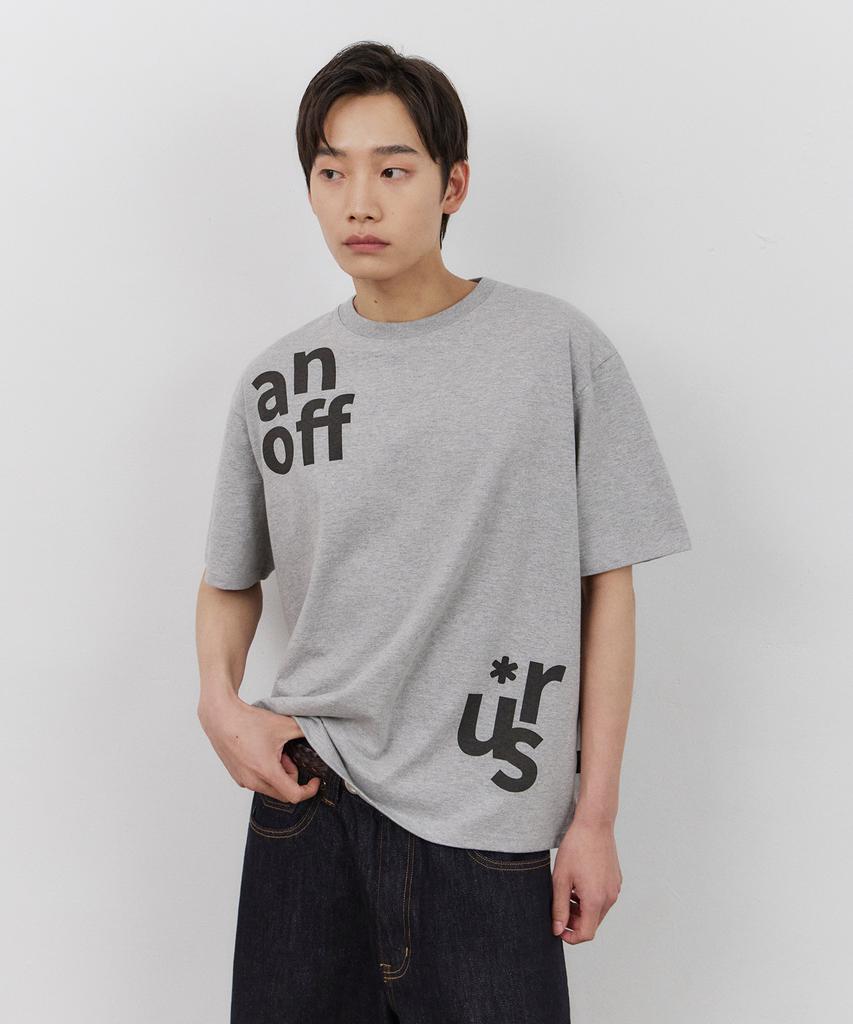 URBANSTOFF Shift Letter Tee (Melange)