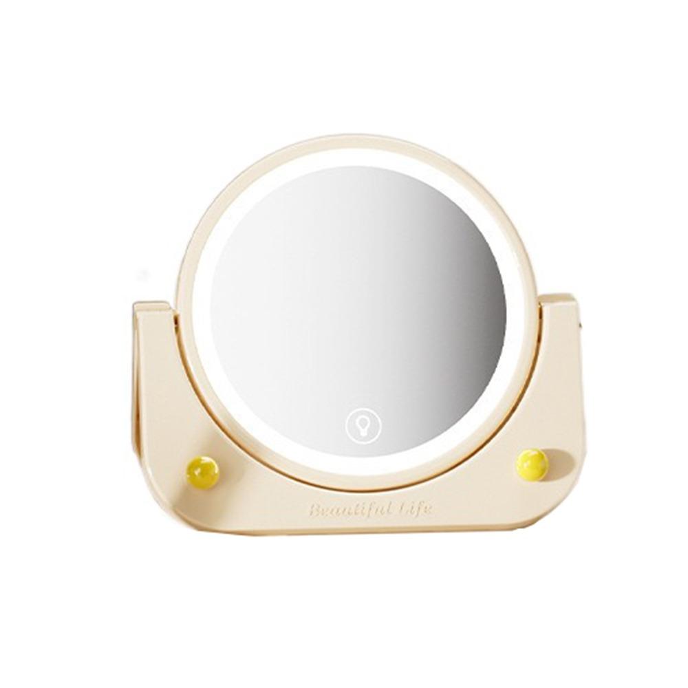 

Настенное светодиодное зеркало для макияжа, складное зеркало для рабочего стола с подсветкой, зеркало для туалетного столика с подсветкой, спальня