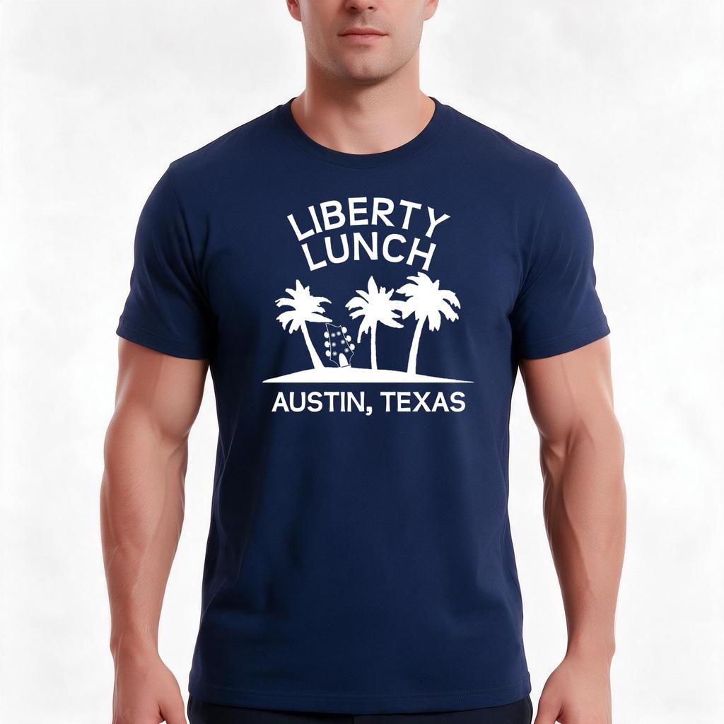 Liberty Lunch Austin Texas Tshirt Summer Casual Cotton Tee Oversized Streetwear Tops Vintage Graphic Print 100 Cotton