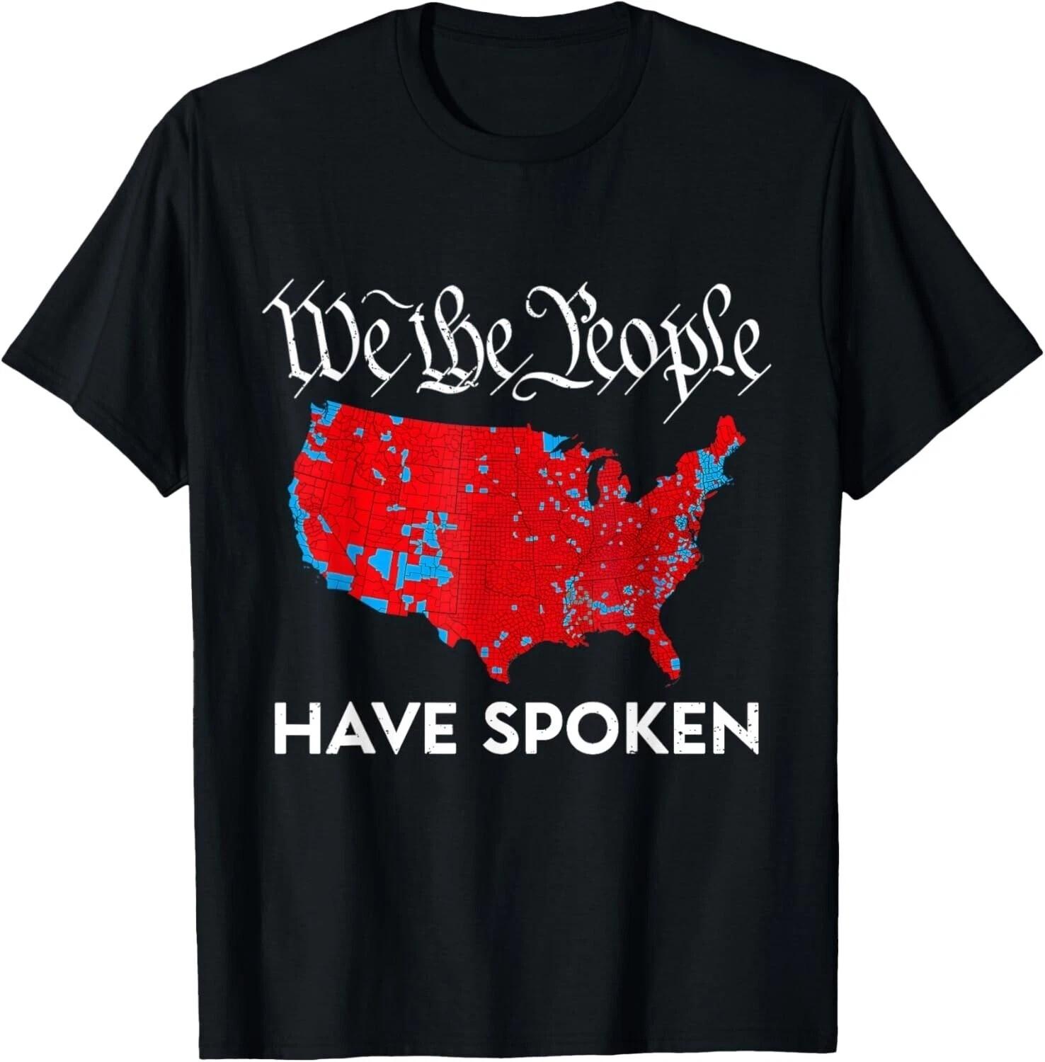 We The People Have Spoken Trump 2024 Election Map T-Shirt S