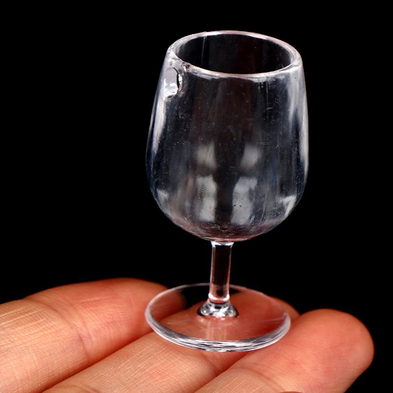 10Pcs 1:6 1/12 Dollhouse Miniature Wine Cups Dolls House Kitchen Accessories