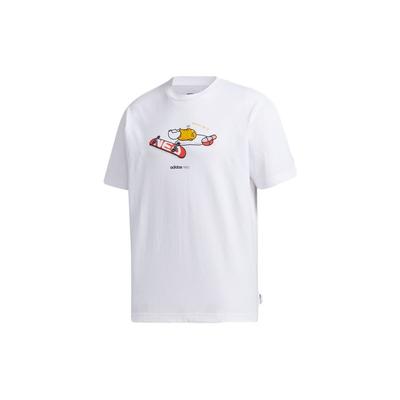 Neo Lazy Egg Round Neck Fitted Sports T-Shirt Men Tops White GL7213