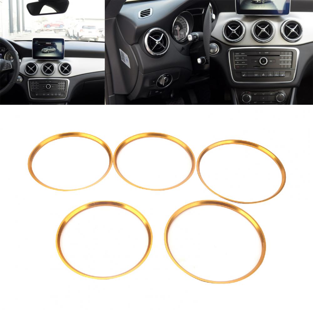 Lüftungsring Zierleiste Leicht Selbstklebend Luftauslassring Zierleiste Kratzfest Aluminiumlegierung Luftauslassring Zierleiste