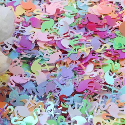 15g/Opakowanie Konfetti Flaming Z Błyszczącymi Płatkami 15MM Na Baby Shower Urodziny Akcesoria do Torebek Rękodzieło DIY Dekoracja Stołu Materiały
