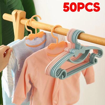50/10 Pièces Cintres pour Vêtements d'Enfants et Bébés Pour Enfants de 0 à 10 Ans Cintres de Petite Taille pour Vêtements d'Enfants Séchoir pour Vêtements de Bébé