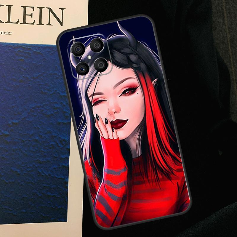 Aesthetic Devil Woman Bad Girl Case For Honor 50 70 90 Lite X9b X9a X8b X8a X8 X9 X9c Honor 200 Pro Magic 7 5 6 Lite Cover