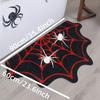 VIKAMA Halloween Spider Web Carpet Anti-Slip Absorbent Door Mat For Bedroom Bathroom Entrance Foot Mat For Foyer Home Decoration