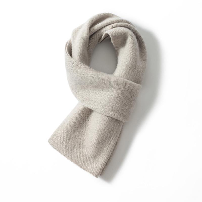 Knit Cashmere Winter Neck Gaiter Shawl Scarf for Men and Women