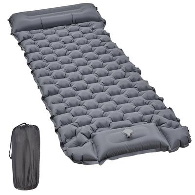 Colchão de Ar VECELO, Colchonete de Camping, Colchonete para Camping em Carro, [Infla em 25 Segundos], Operado com o Pé, Não Requer Ferramentas, Cama de Ar Externa com Travesseiro, Espesso,