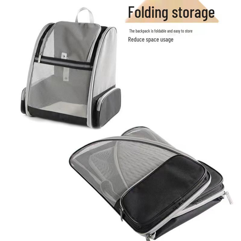 Summer Breathable Mesh Pet Backpack - Large Capacity Cat Carrier