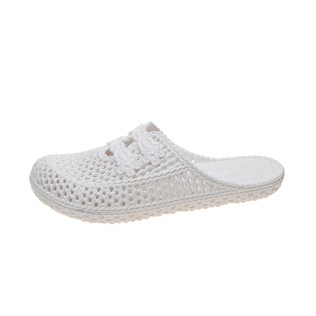 2025 New Summer Hot Sale Women's Outdoor Casual Closed Toe Sandals Hollow Floral Ladies Slippers for Daily Zapatos De Mujer