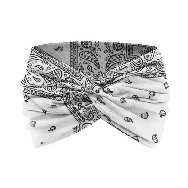 Women's Elastic Cross Super Wide Headband for Yoga, Running, and Sports