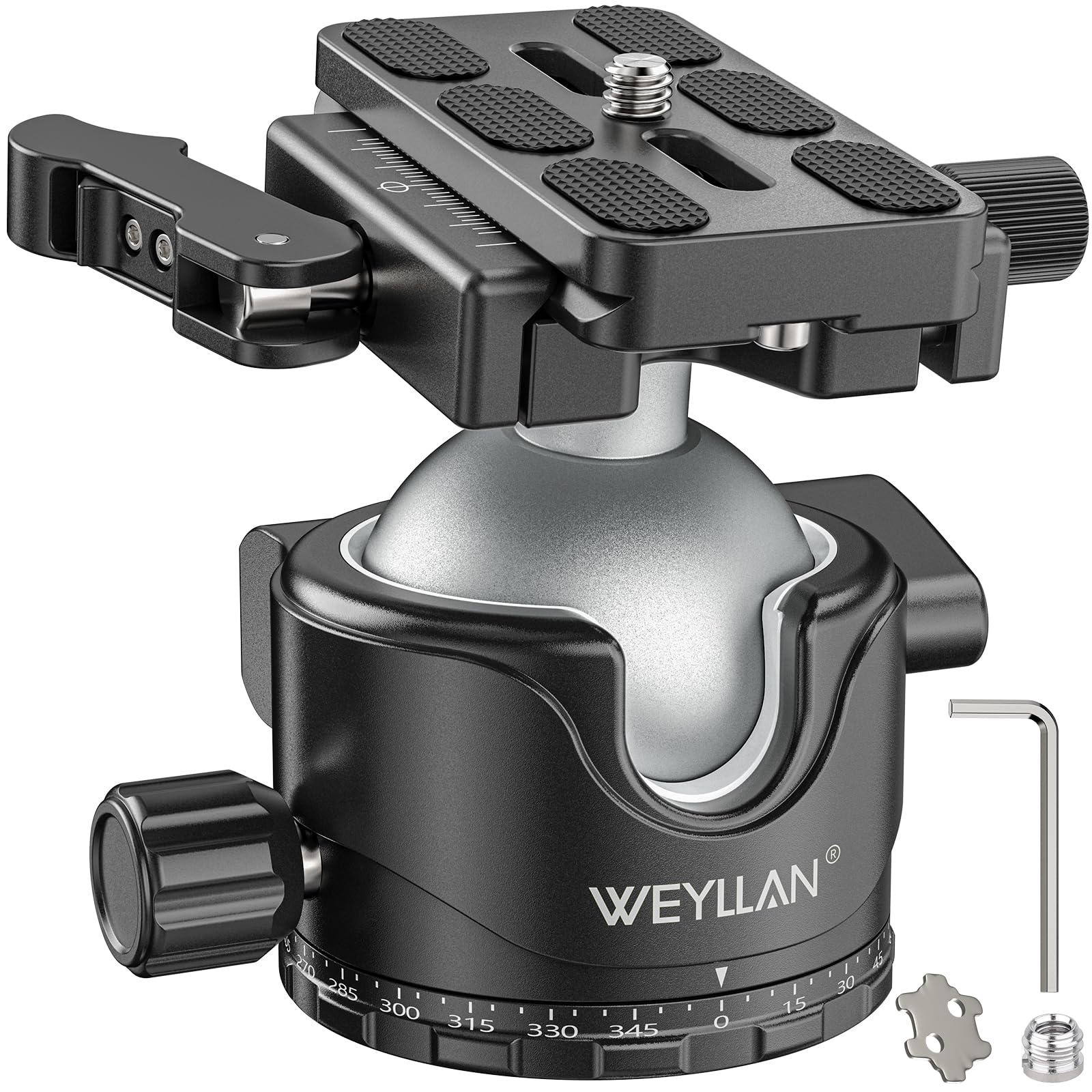 

WEYLLAN EH46L Ball Professional Ball Head with Locking Slim 46mm Compatible with ARCA Swiss Compatible Quick Release Maximum Weight Capacity of for