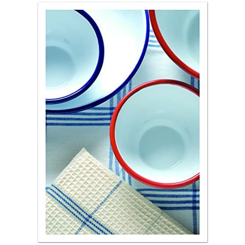 POSH LIVING Casserole en émail, Grande, Bleue, 540WL