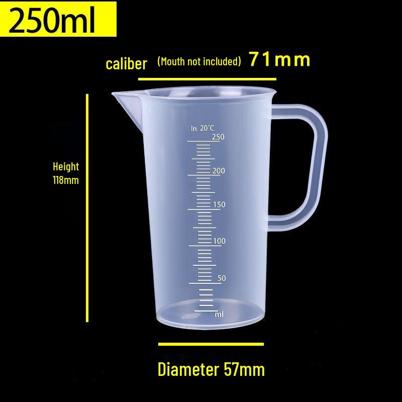 Food Grade Plastic Measuring Cup with Scale - Ideal for Milk Tea Shops & Baking, Large Capacity.