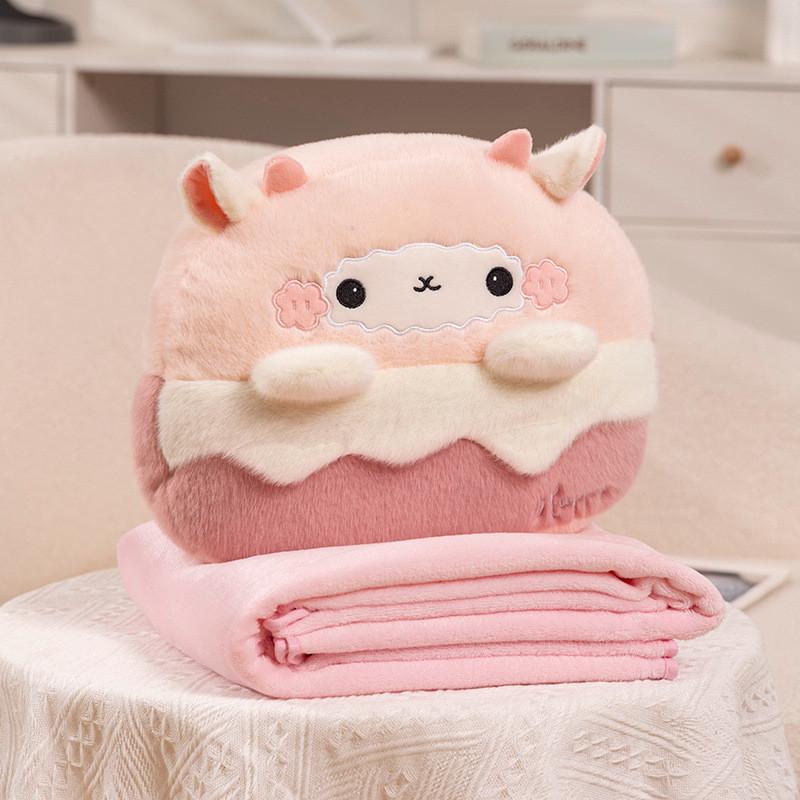 Plush Pillow Anime With Removable Blanket For Home Office Couch Gift Cushion