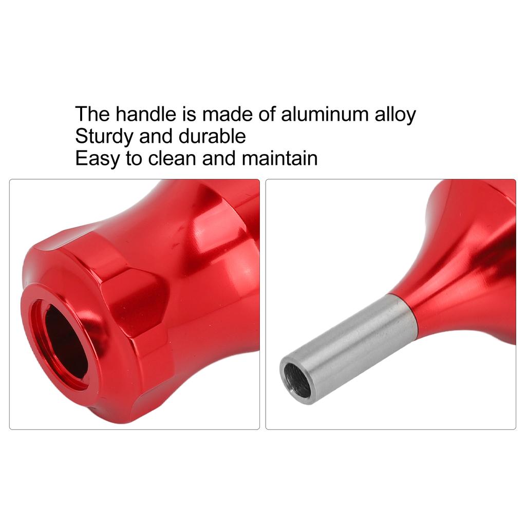 Tattoo Cartridge Grip Aluminum Alloy Lightweight Work Stable Large Friction Tattoo Supplies for Salon