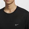 Nike Men's Quick-Dry Pullover Crew Neck Solid Color Short-Sleeve T-Shirt Black