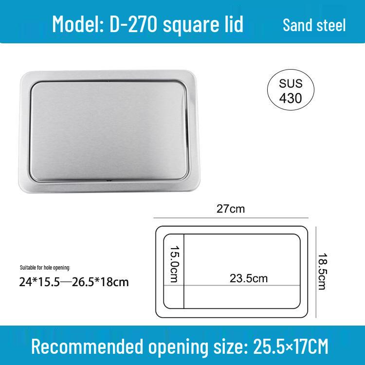 Runder versenkbarer Mülleimer mit Schwingdeckel für die Arbeitsplatte