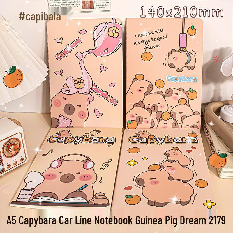 Capybara Schreibwaren Geschenkset: Überraschungsbox für Kinder - Schulbedarf-Packung