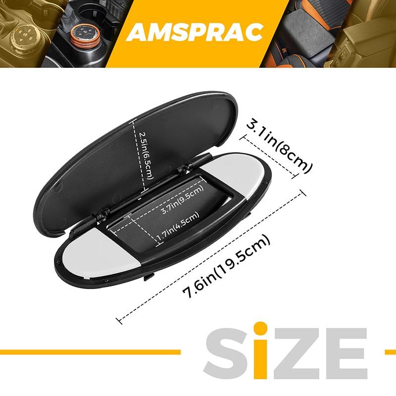 2x Sun Visor Vanity Mirror Cover Black For MINI Cooper R55 R56 R60 2007-2015 New