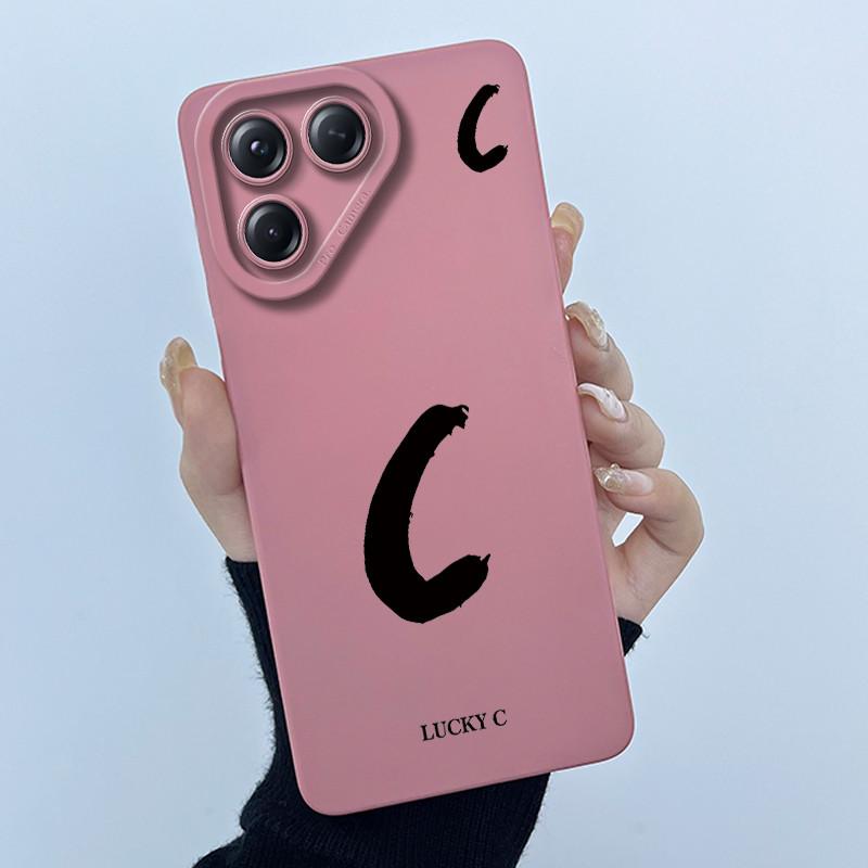 For Tecno Pova 7 4G LJ6 Covers Cases Lucky Simple Letter Couple Silicone Soft Matte Phone Housing for Techno Pova 7 4G Fundas
