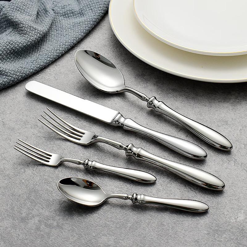 Retro 304 Stainless Steel Western Cutlery Set