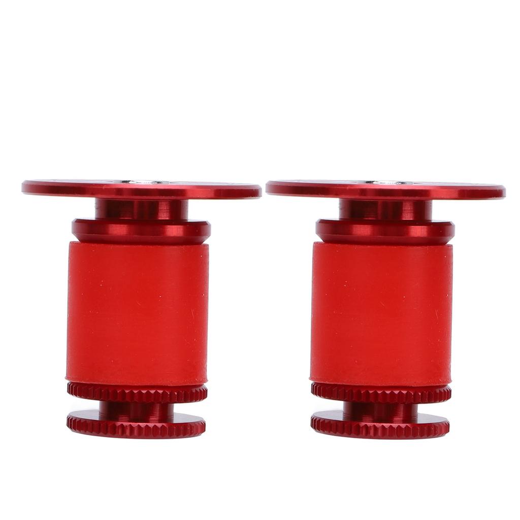 2PCS Bike Handlebar Plugs Aluminum Alloy Silicone Expanding Locking Bar End Caps Replacement for