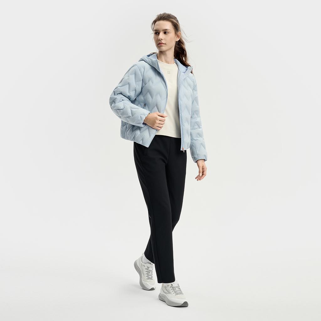 FILA Fitness Series Simple Fashion Casual Sports Warm Comfortable Versatile Short Thin Down Jacket Women outerwear Sky-Blue A11W541912FLB