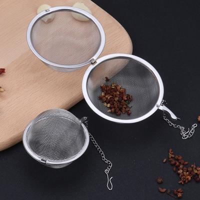 Reuse Mesh Stainless Steel Tea Strainer Seasoning Colanders Spice Filter Infuser Ball
