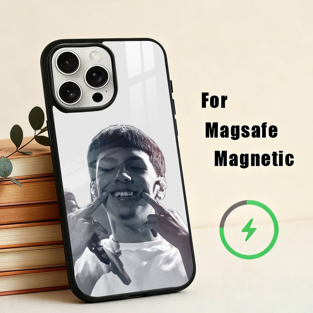 R-Rapper S-Singer M-Milo J Phone Case For iPhone 17,16,15,14,13,12,Plus,Pro,Max for Magsafe Magnetic Wireless Charging