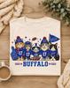 Buffalo Football Cat Shirt, Cute Cat Fan Tee, Vintage Game Day Graphic T-Shirt, Football Lover Gift