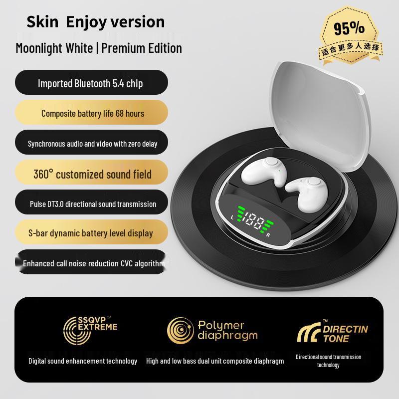 2025 Mini In-Ear Bluetooth Sleep Earphones - Comfortable Bilateral Stereo