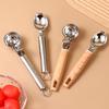 Stainless Steel Ice Cream Scoop with Trigger Release Melon Baller for Fruit Desserts Rust-Resistant Dishwasher Safe Essential Kitchen Tool for Home